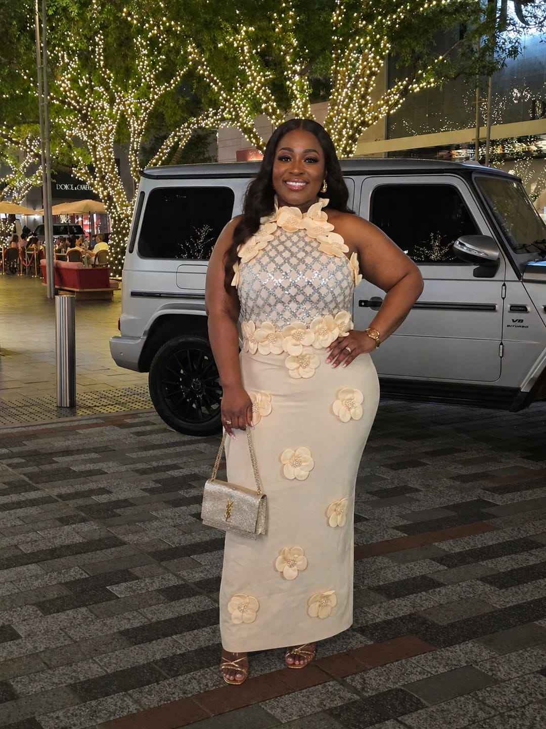 Customer photo review of Rose 3D Dress | Beige