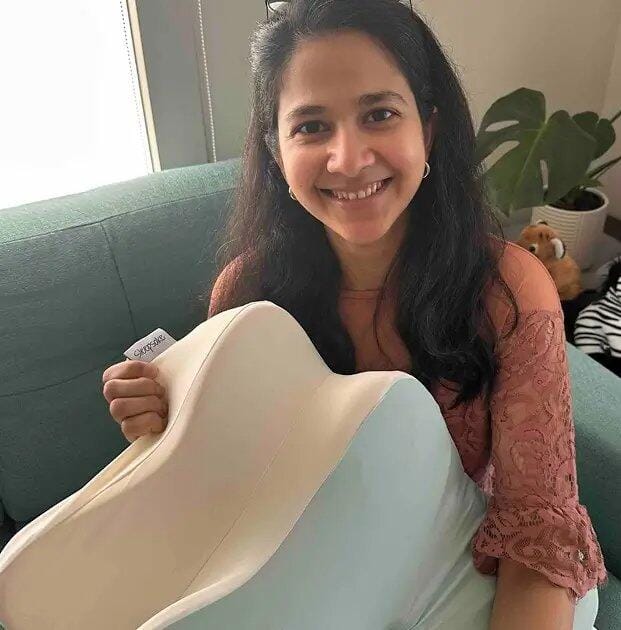 Customer photo review of The Butterfly Pillow