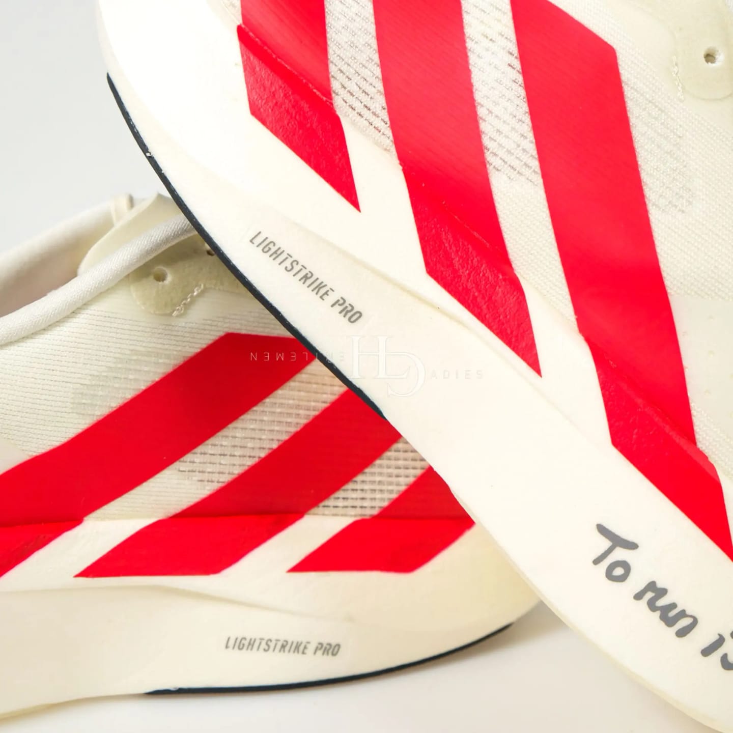 Customer photo review of Adidas Adizero EVO SL Off White Better Scarlet Men's