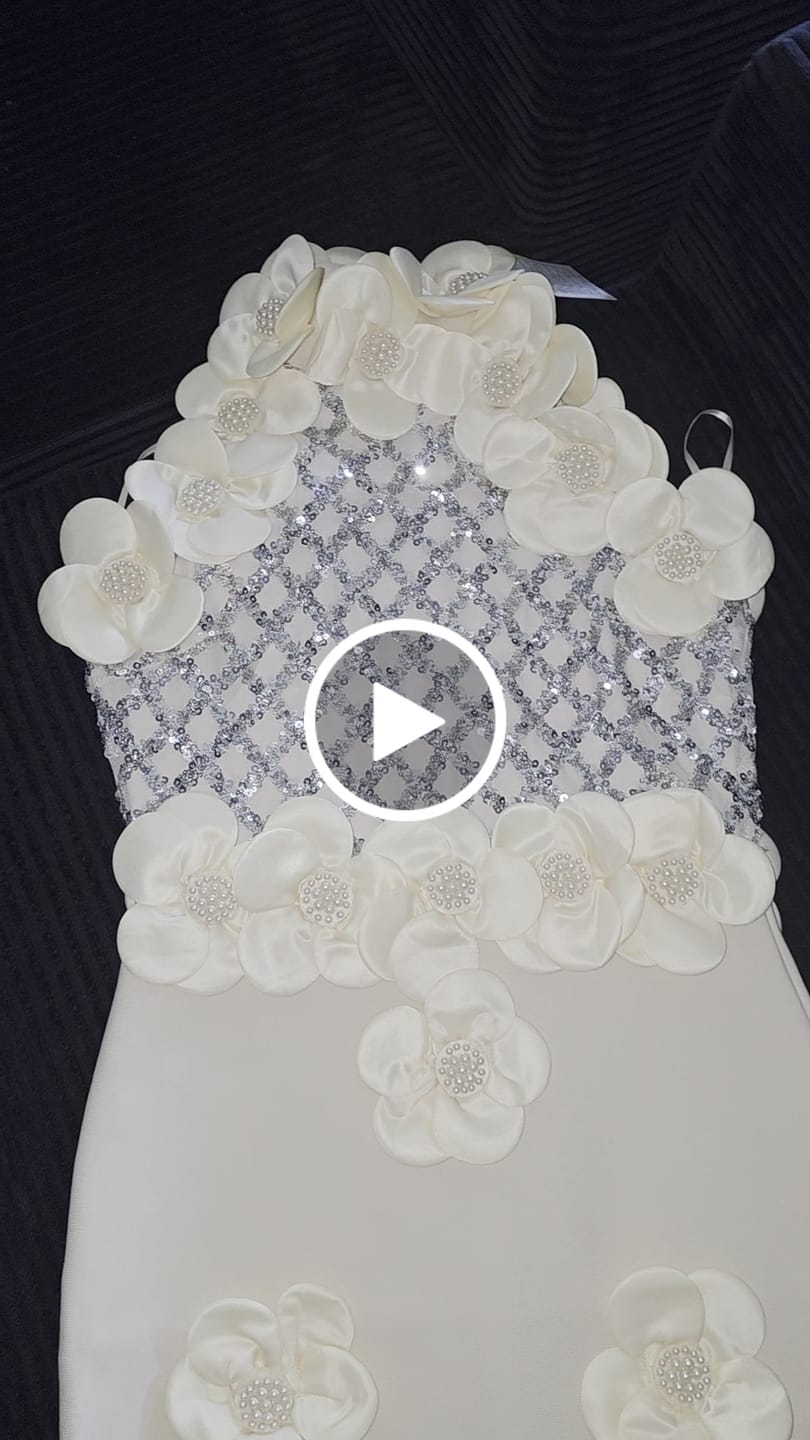 Customer video review of Rose 3D Dress | Beige
