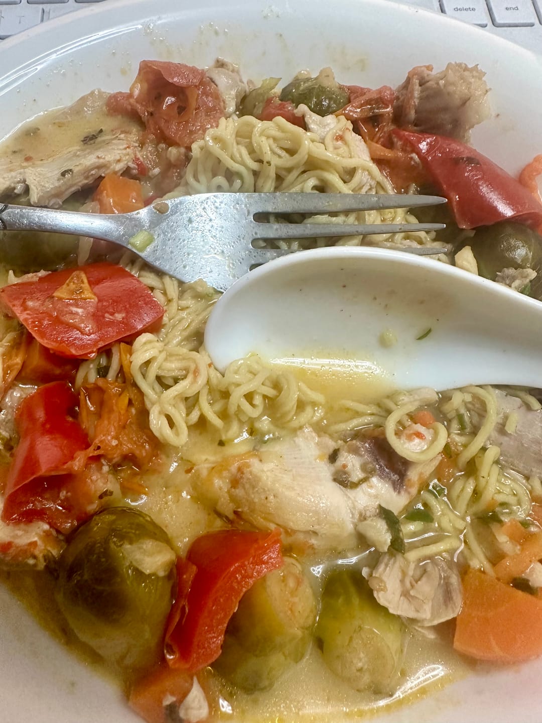 Customer photo review of Qetoe Low Carb High Protein Instant Cup Noodle - COMBO 12 PACK
