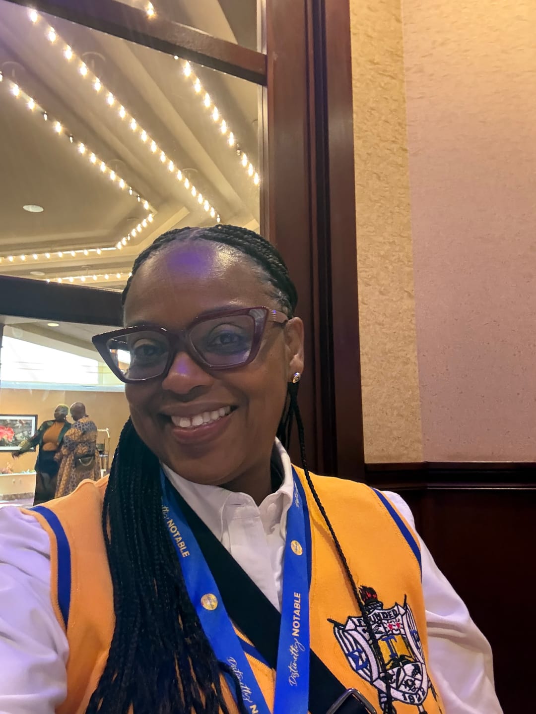 Customer photo review of SGRho - V-Neck Vest - Gold