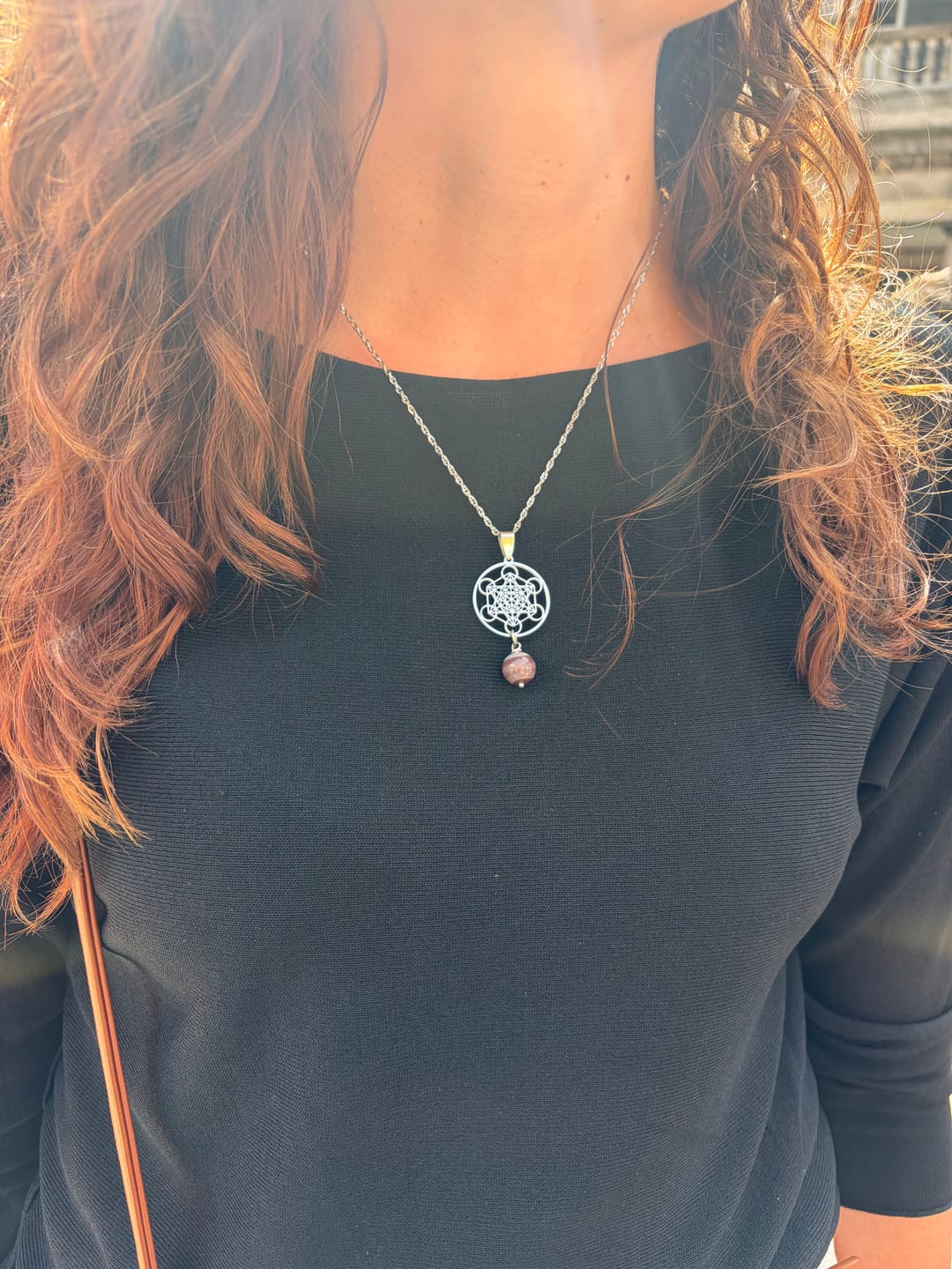 Customer photo review of Collana Occhio di Shiva e Cubo di Metatron