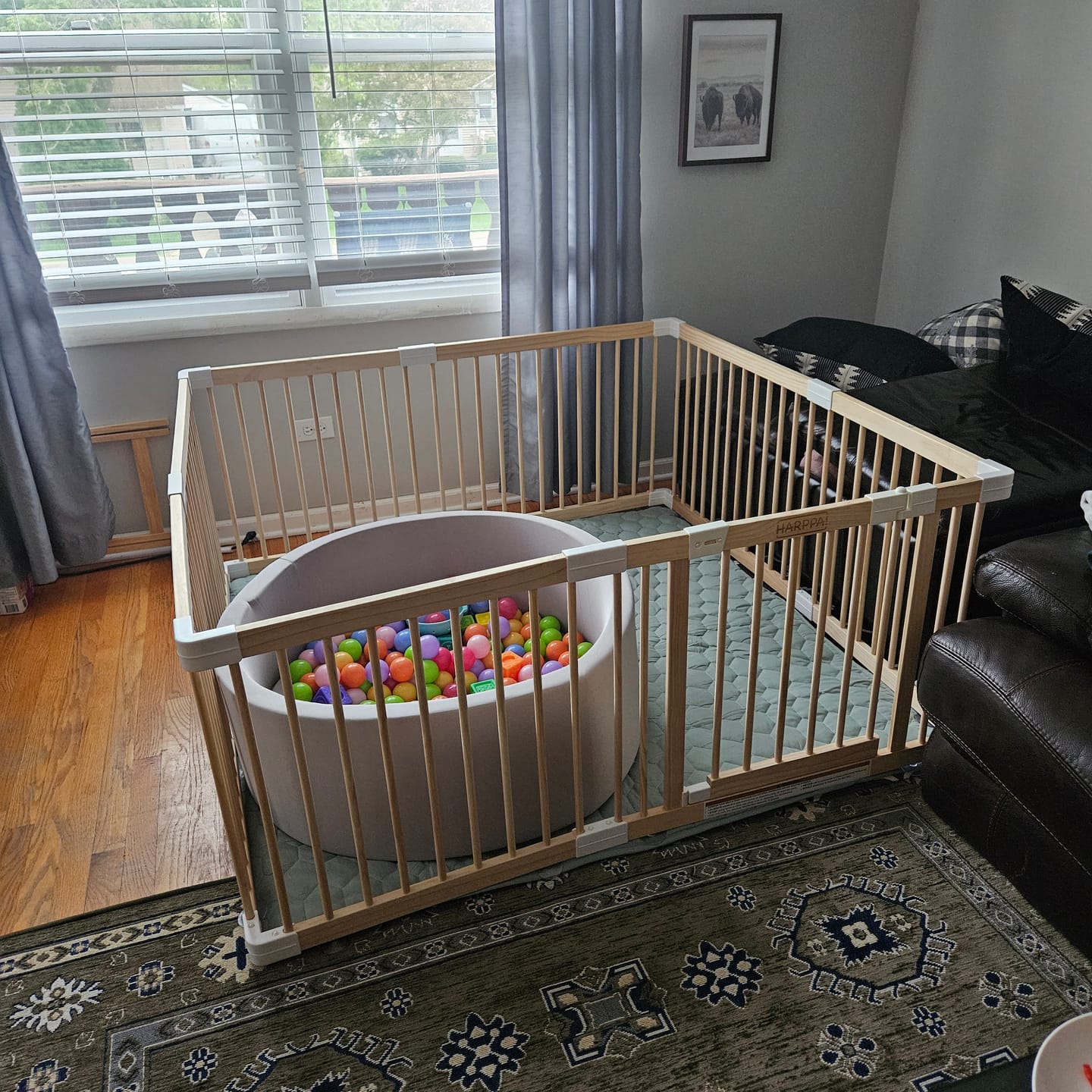 Customer photo review of HARPPA Grovi | Baby Gate Playpen & Fence for Babies and Toddlers