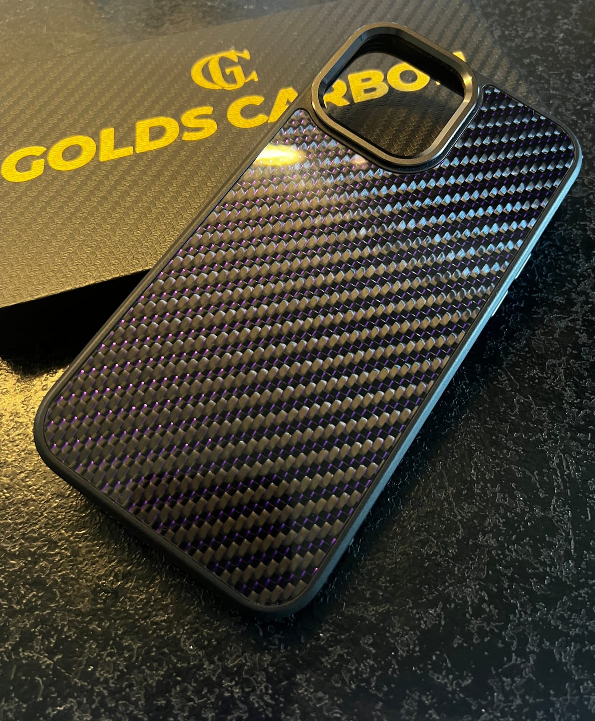 Customer photo review of Carbon Fiber Case Purple