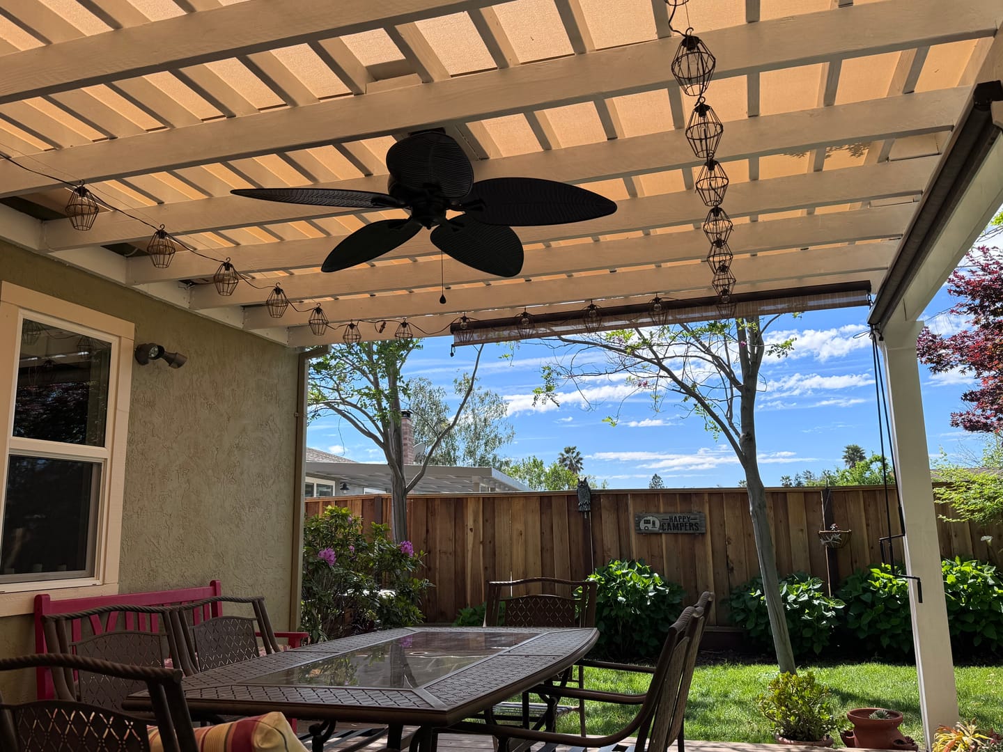 Customer photo review of Outdoor Waterproof Rectangle Sun Shade Sail for Patio/Pool