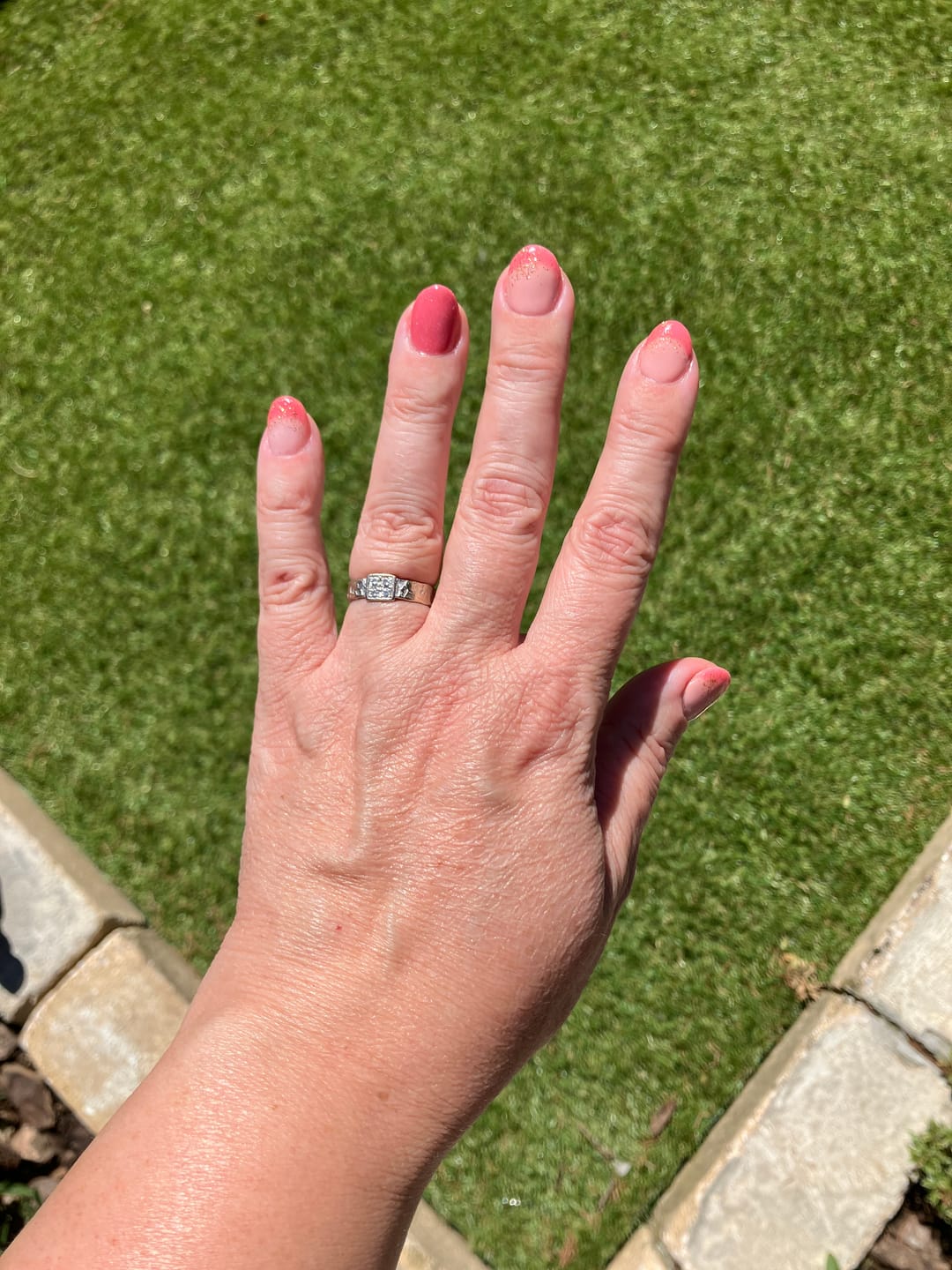 Customer photo review of Mocha Rose Dipping Powder