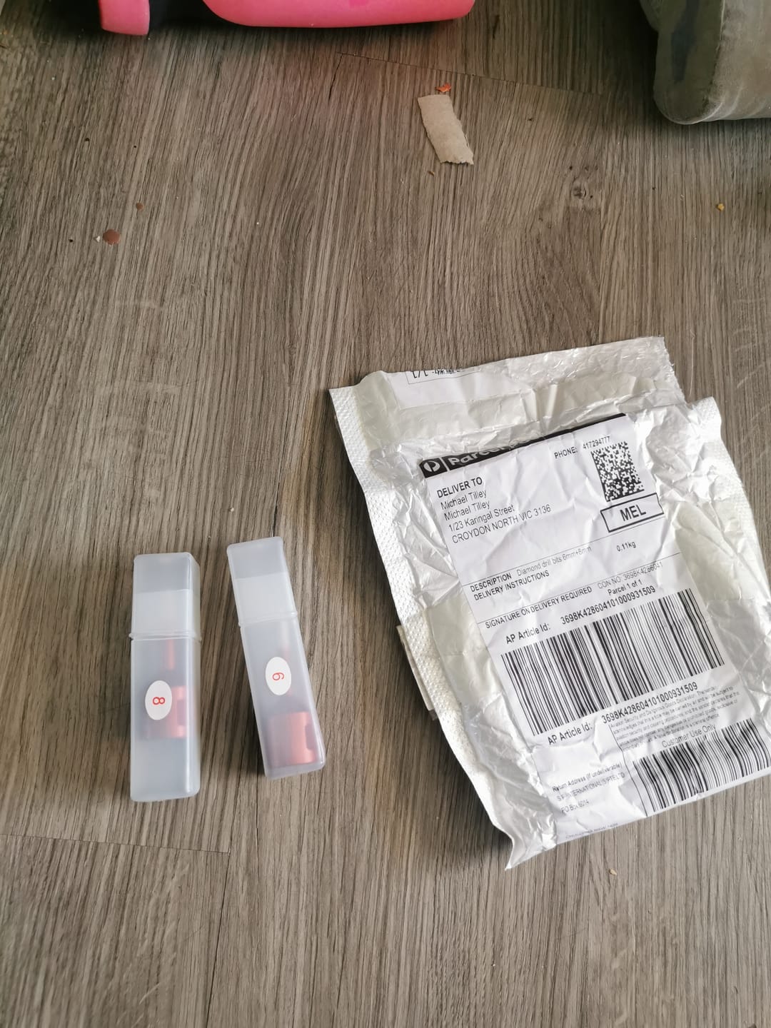 Customer photo review of Diamond drill bits
