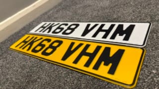 Customer photo review of Metal Pressed Number Plate (standard)- 520mm x 111mm