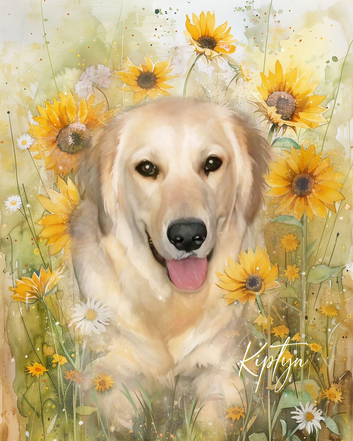 Customer photo review of Custom Portrait Wall Art - BlossomTail