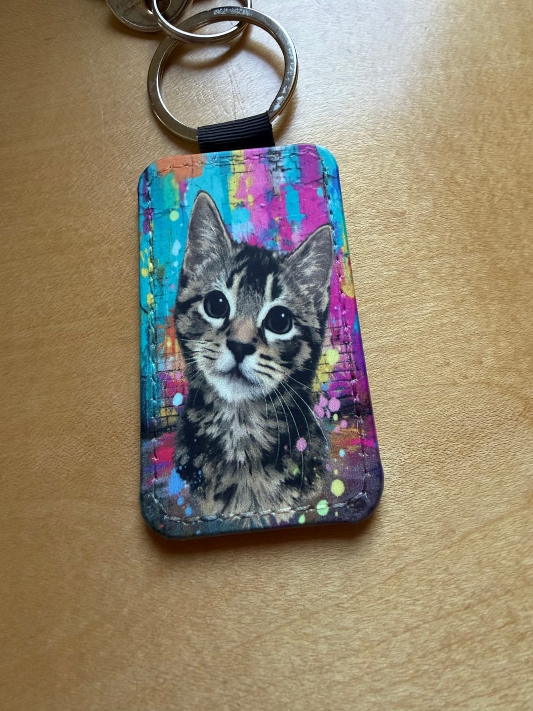 Customer photo review of Streetart - Personalised Keychain