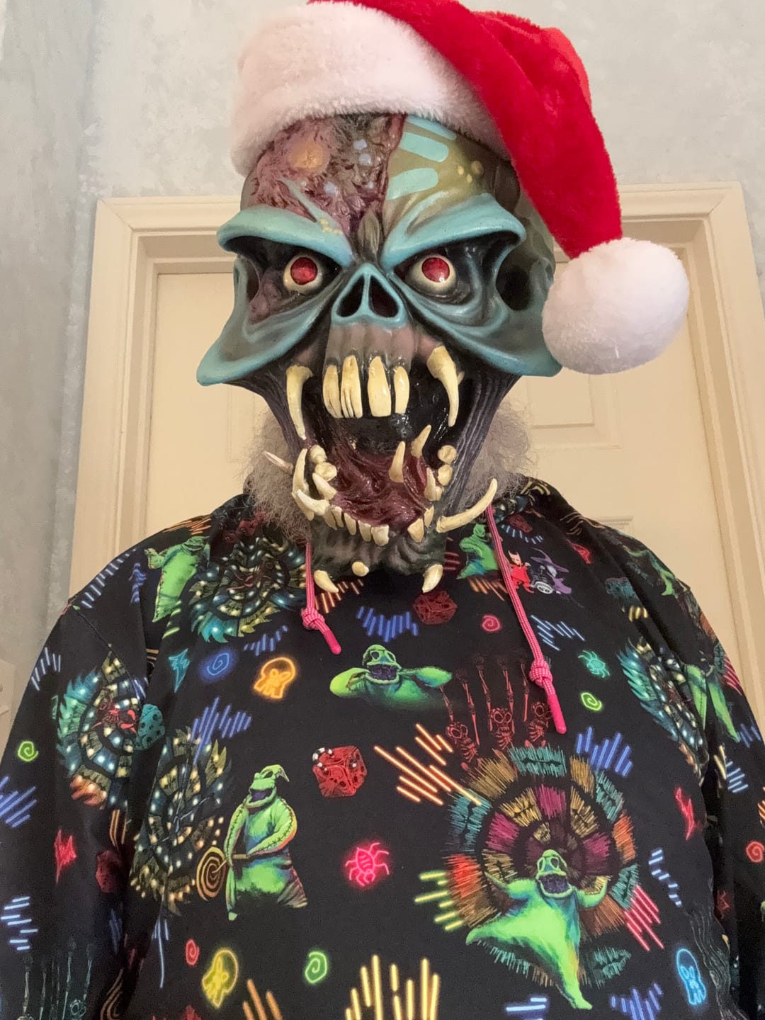 Customer photo review of Disney Tim Burton's Nightmare Before Christmas "Oogie's Turn to Boogie" – Performance Hoodie