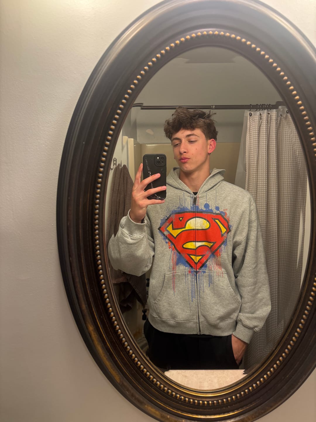 Customer photo review of 5011 - Superman Drip Zip-Ups