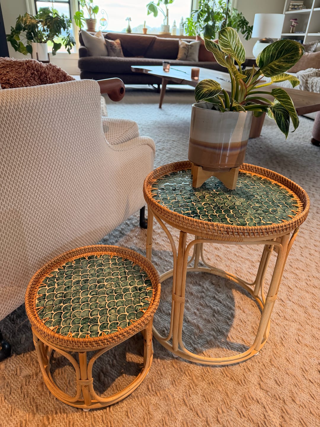 Customer photo review of Sirena Rattan Table Set