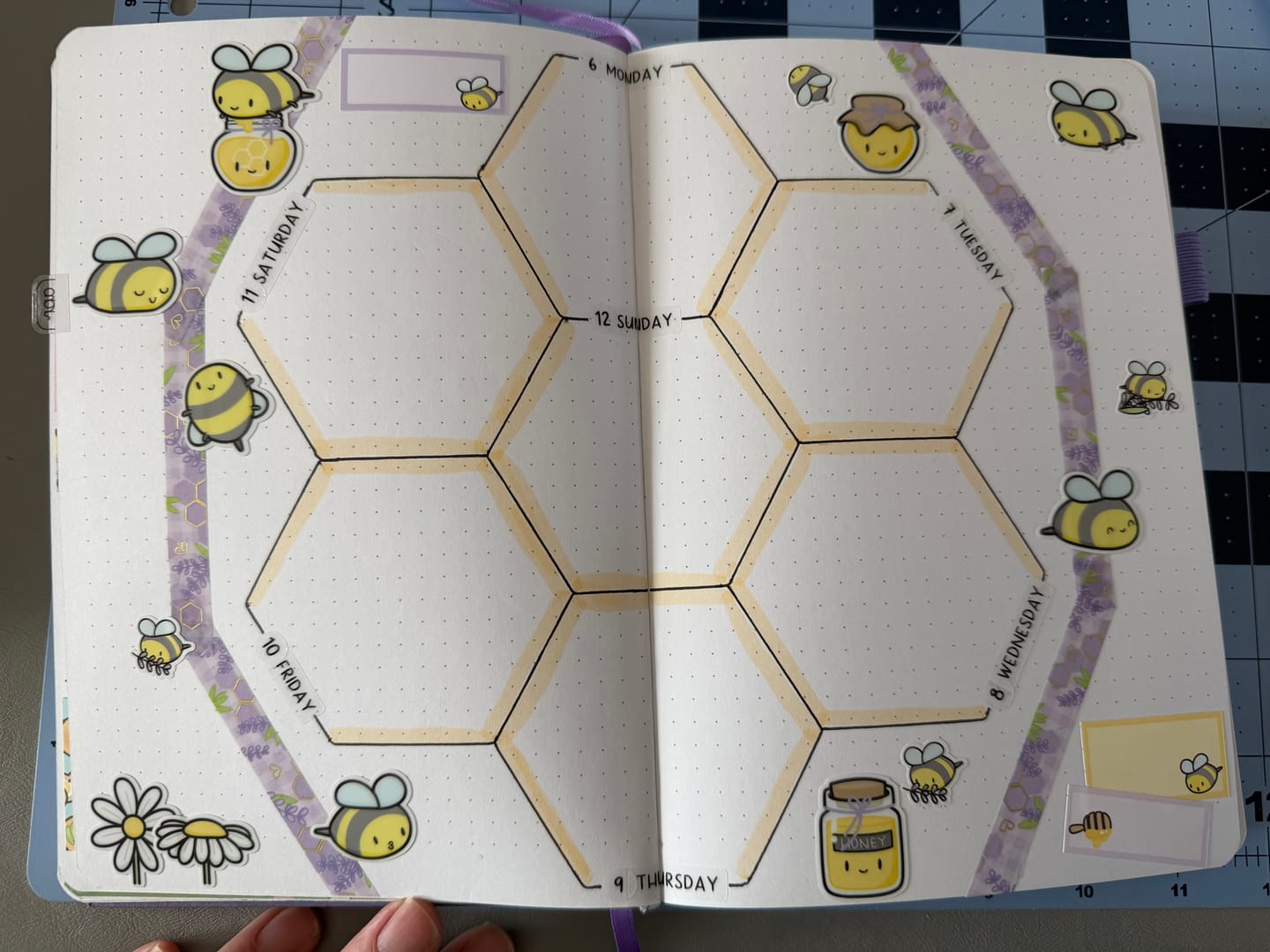 Customer photo review of Sticker Sheet - Honey Bees