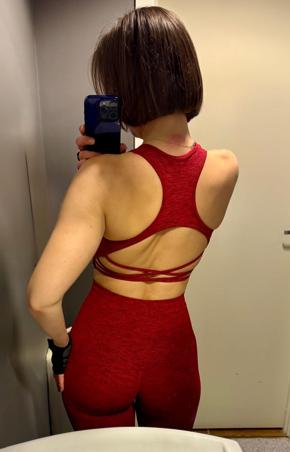 Customer photo review of Sportinė liemenėlė FGM04 „Pulsar" - raudona