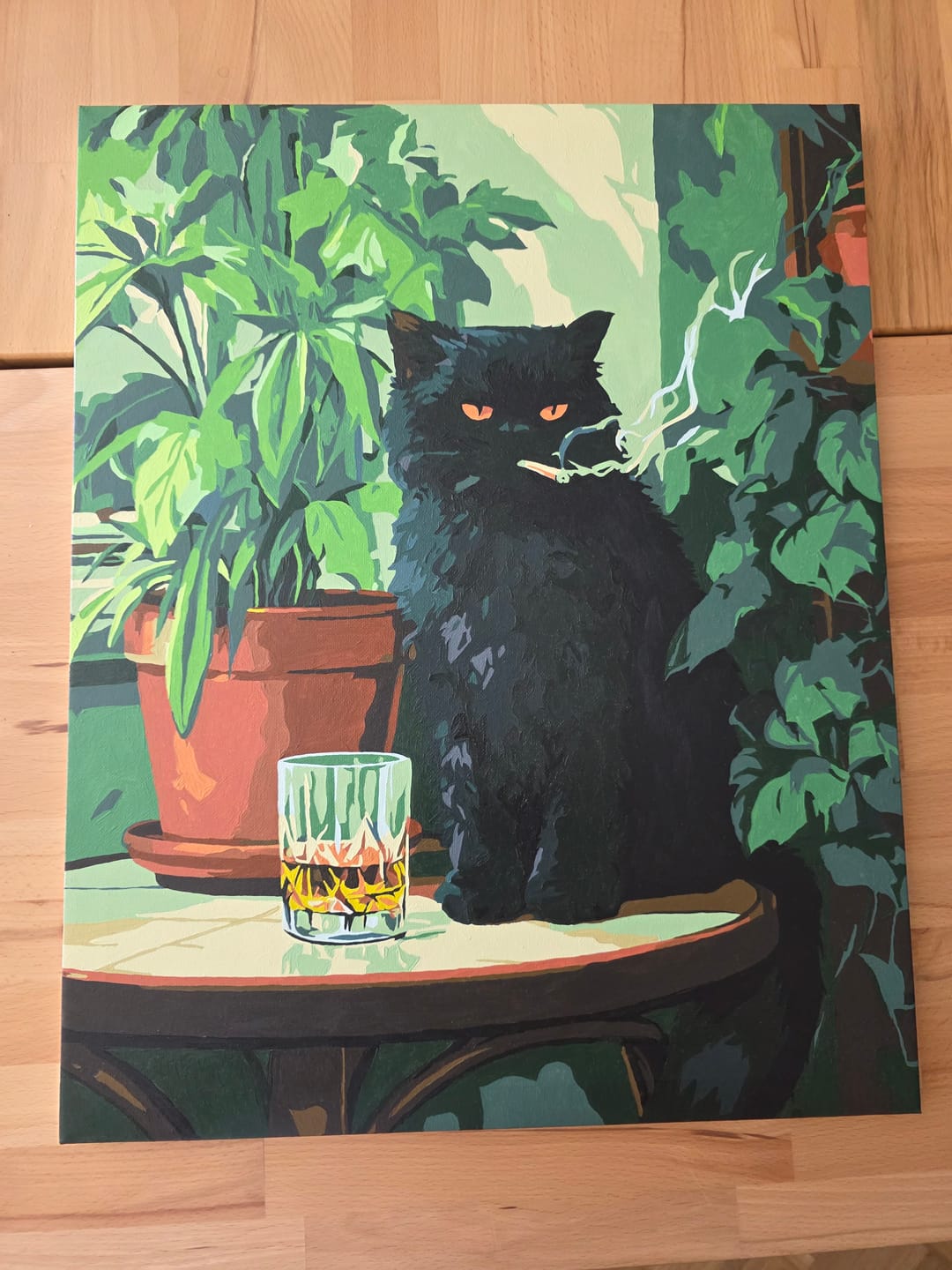 Customer photo review of Malen nach Zahlen - Grumpy Cat