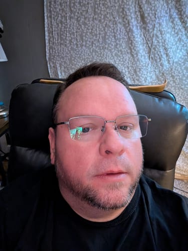 Customer photo review of Kevin | Handmade Wooden Titanium Semi-rimless Eyeglasses | ZanyLen New