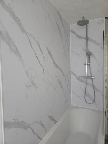 Customer photo review of Eden Vanity Complete Shower Bathroom Suite