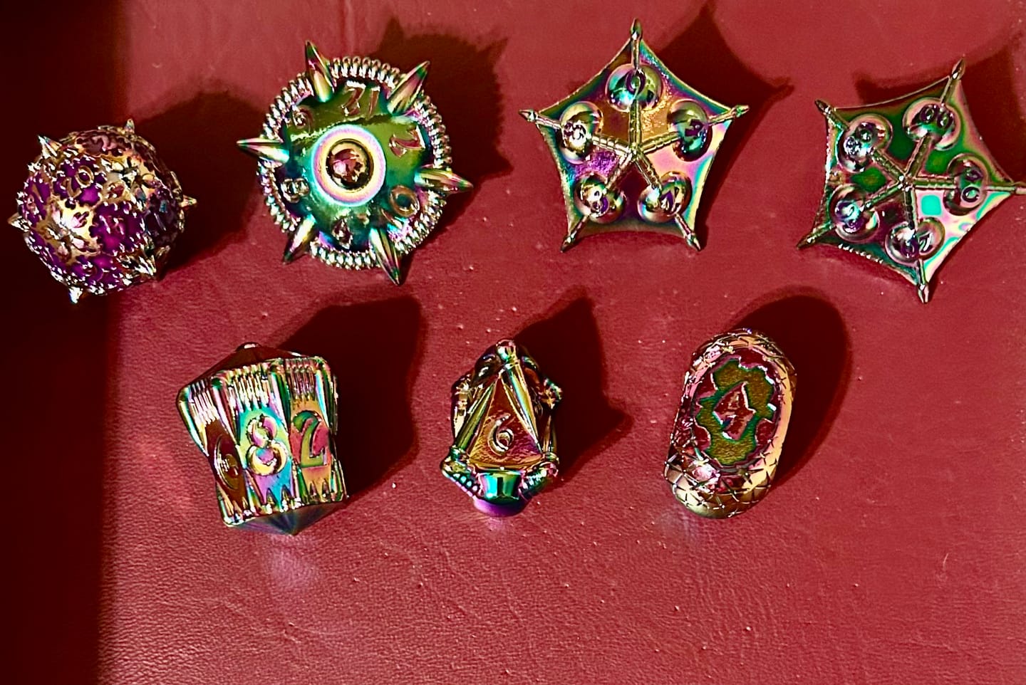 Customer photo review of Eldritch Edge - Metal Dice Collection