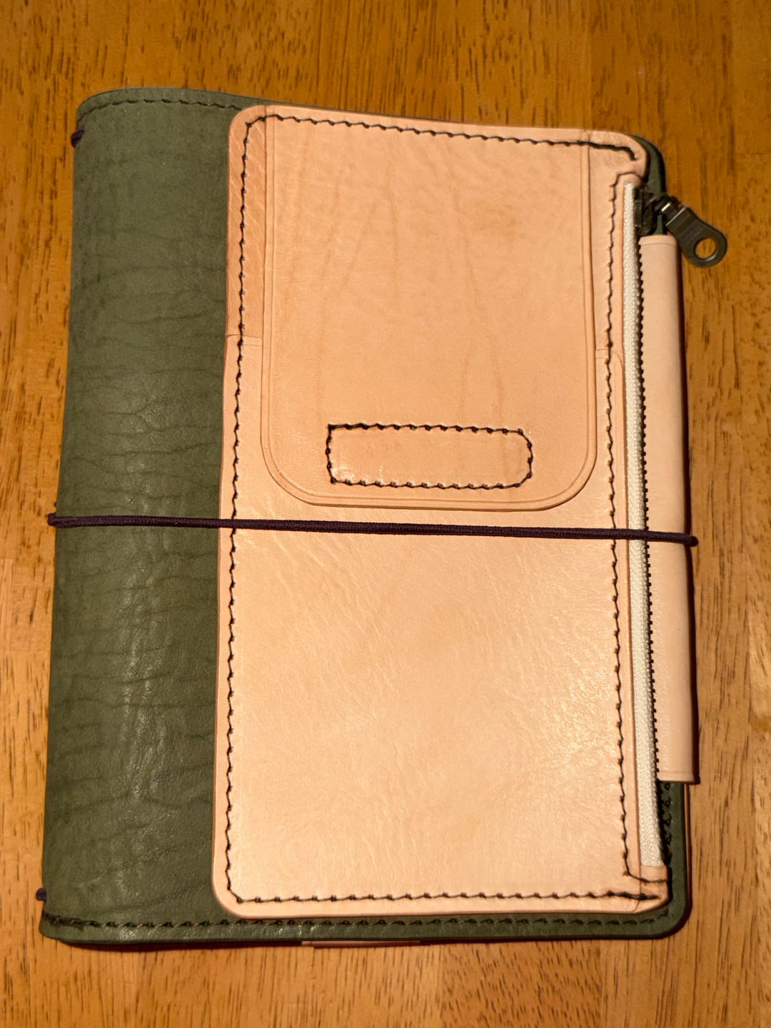 Customer photo review of front pocket Traveler's Notebook