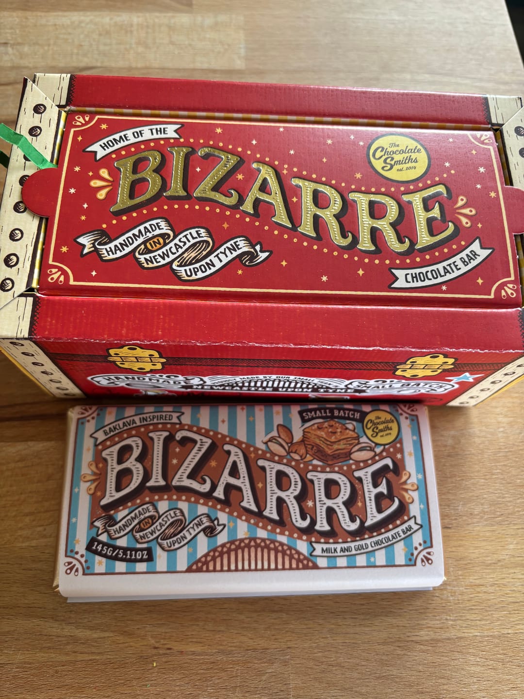 Customer photo review of Baklava Inspired Chocolate Bar 145g