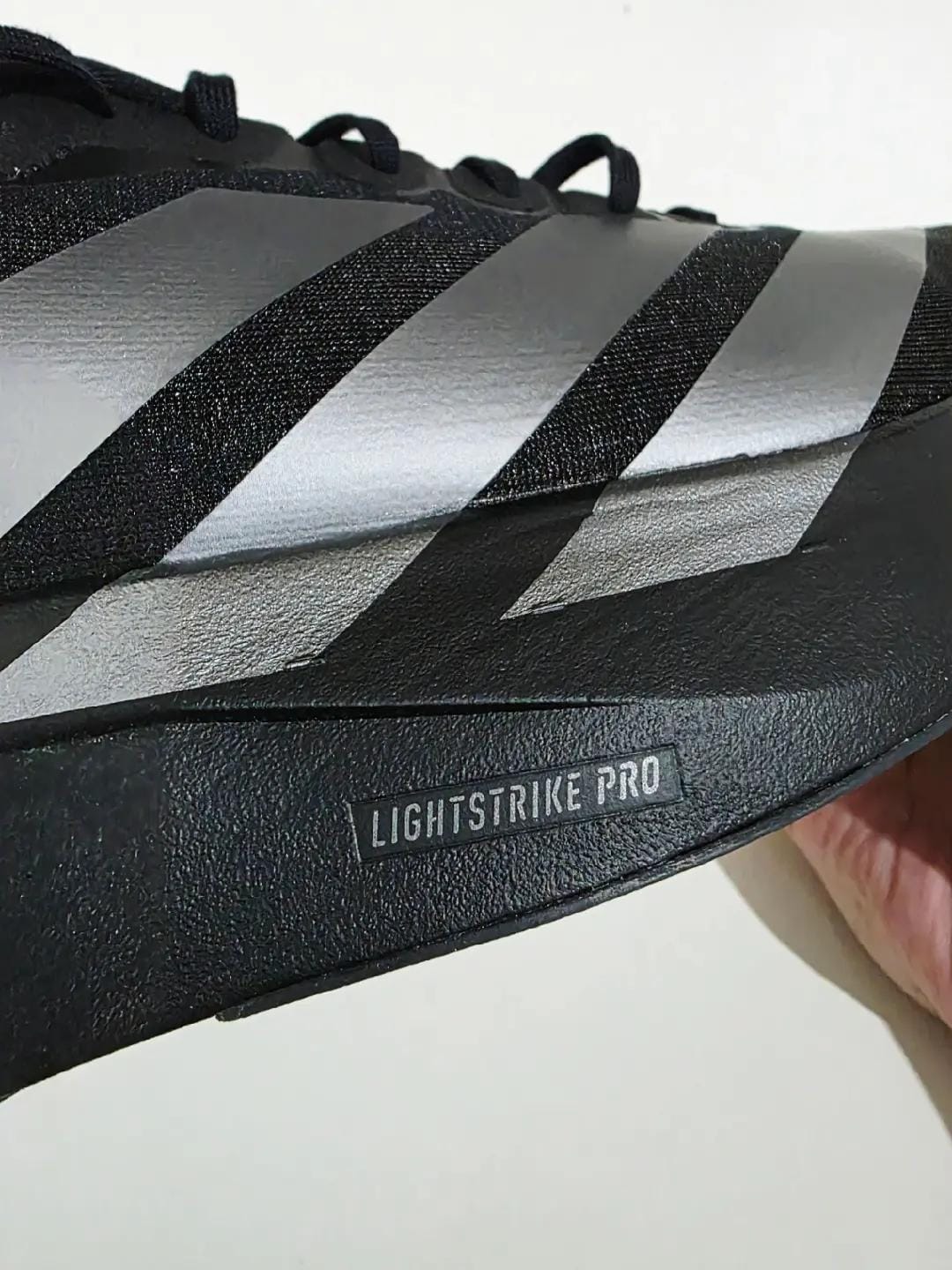 Customer photo review of Adizero Evo SL CoreBlack / Iron Mettalic