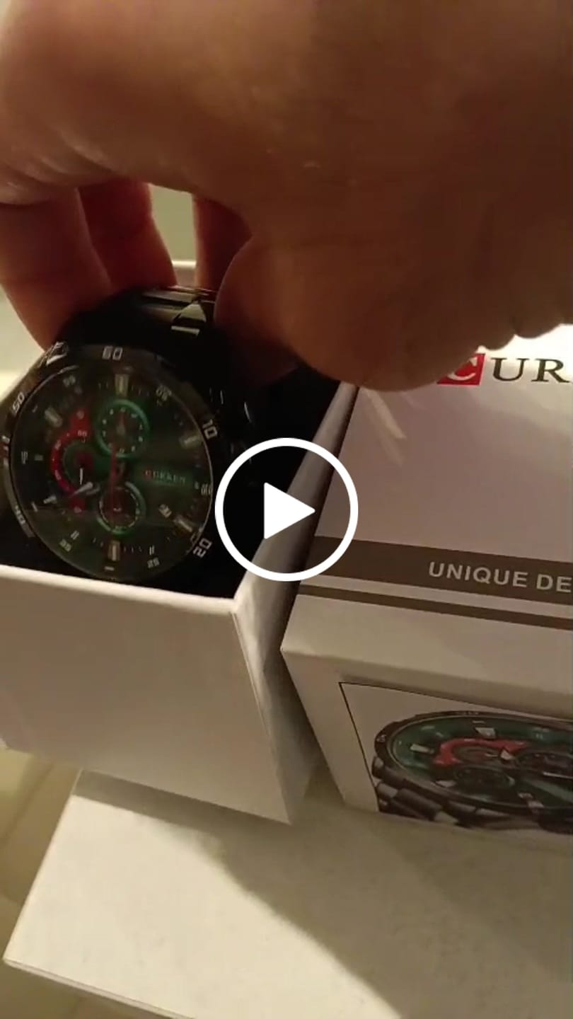 Customer video review of Curren Madrid® orologio uomo acciaio