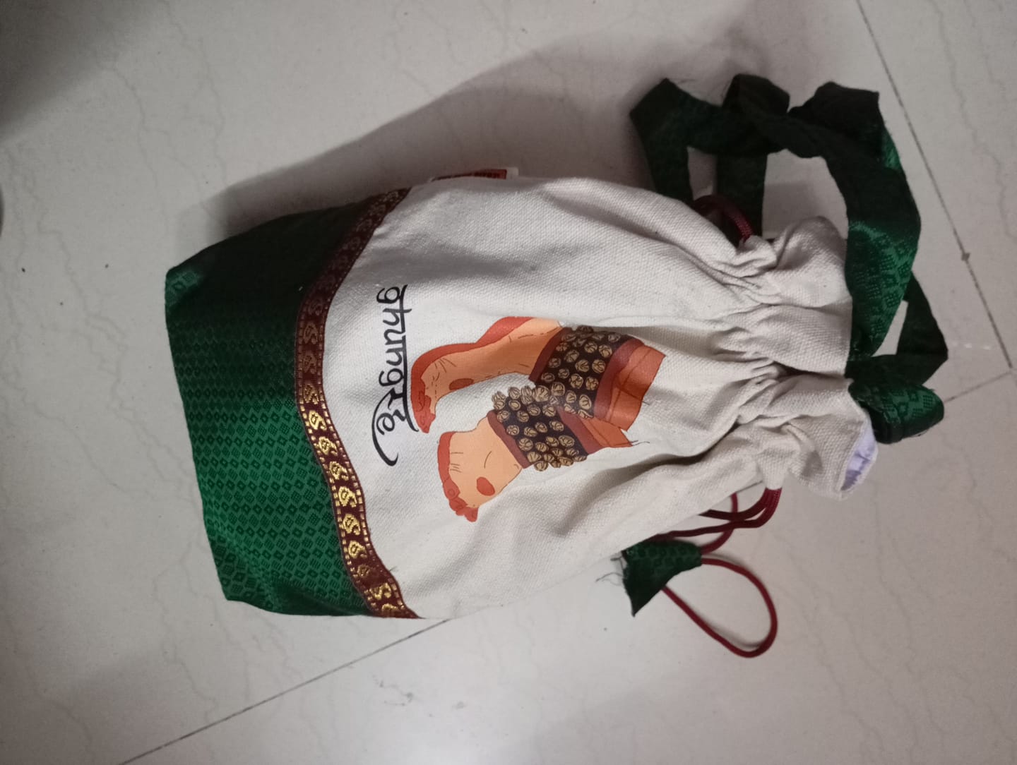 Customer photo review of Potli Bag | GhungRUUH