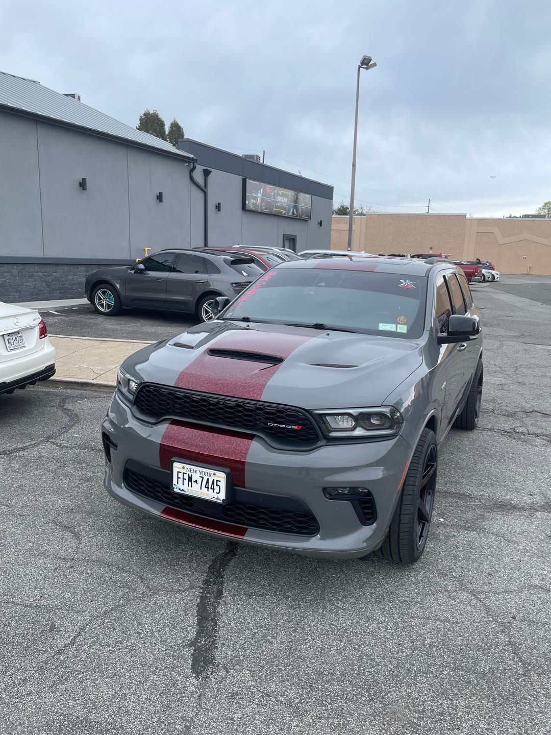 Customer photo review of Red Forged Carbon Fiber Vinyl Wrap