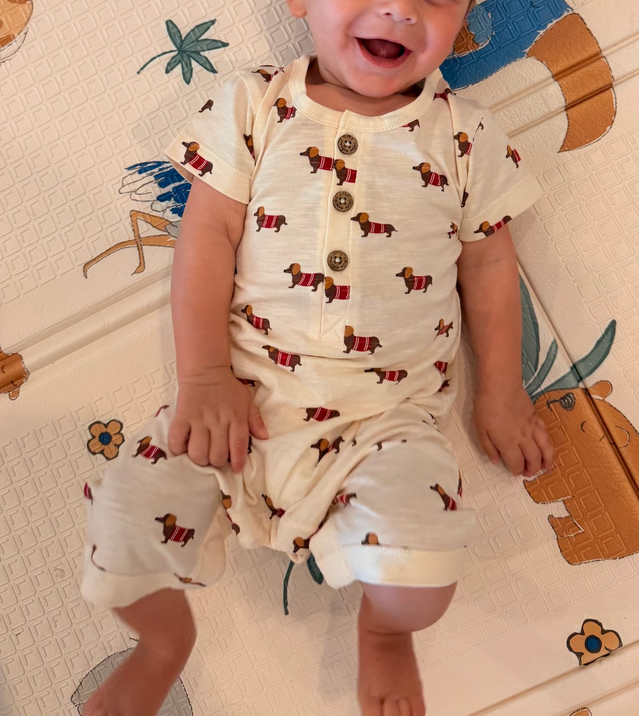 Customer photo review of Summer Sun Organic Summer Romper