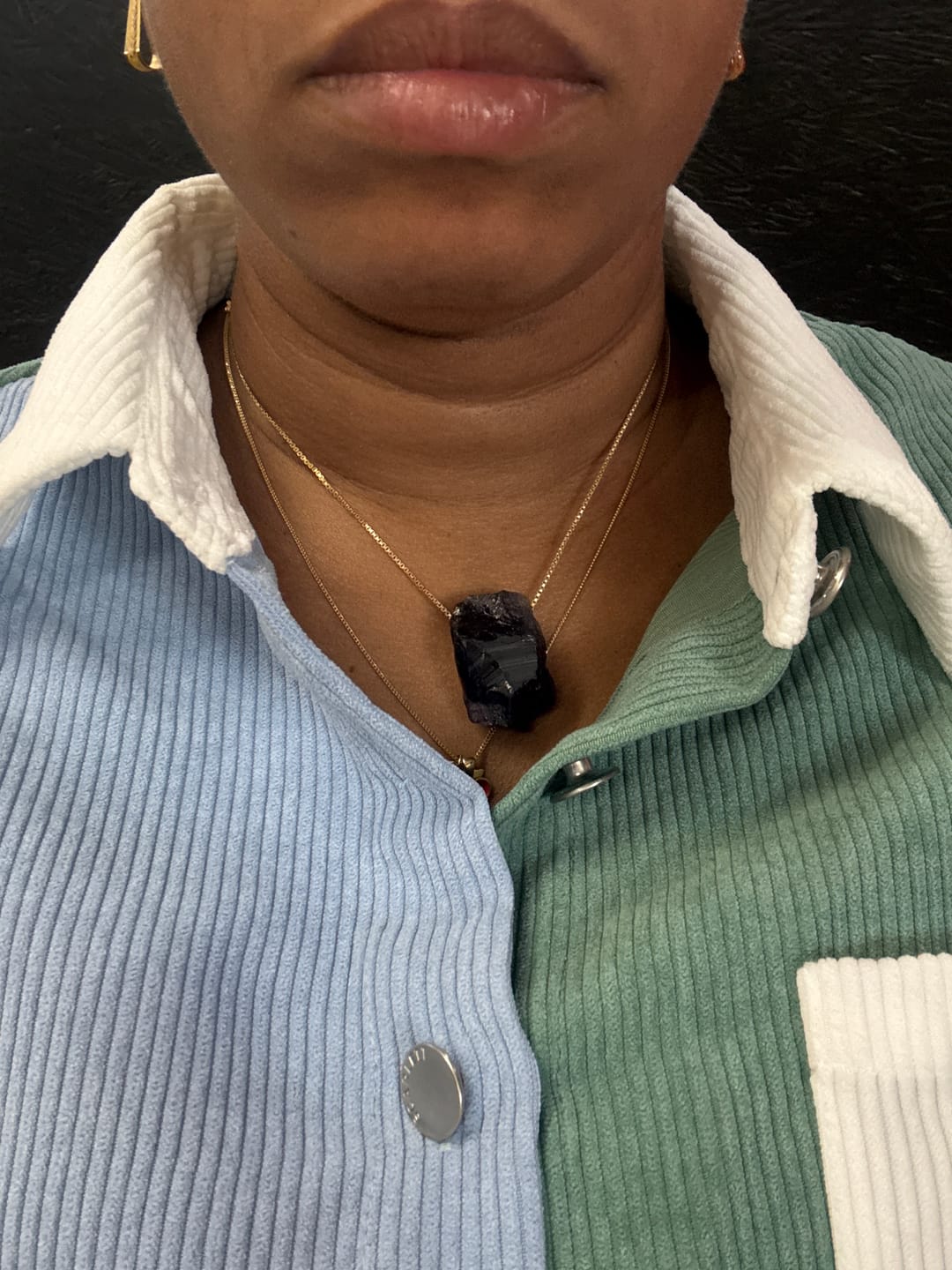 Customer photo review of Crystal Protection Necklace -  Energy Protection You Can Wear