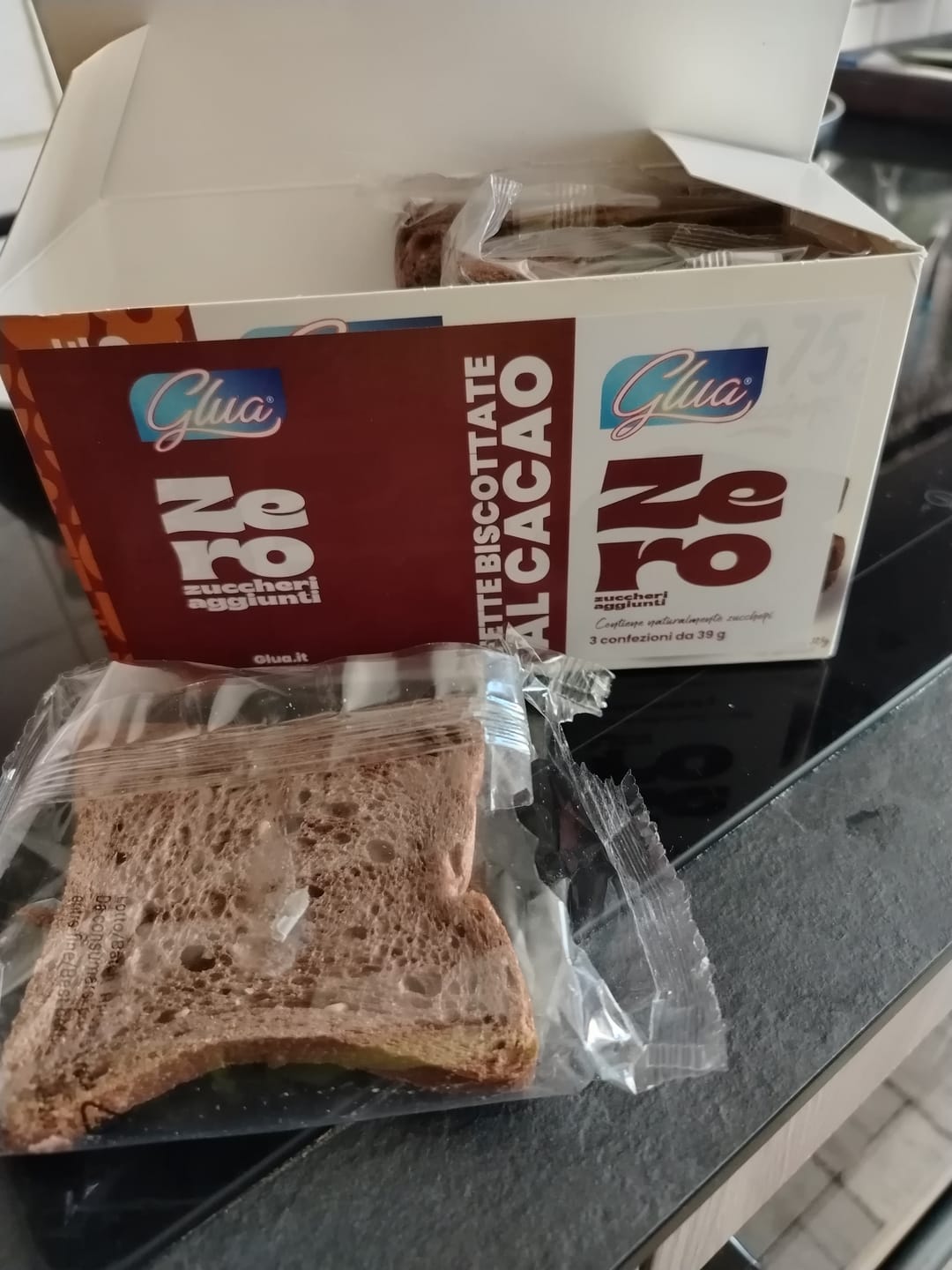 Customer photo review of Fette biscottate Choco Proteiche