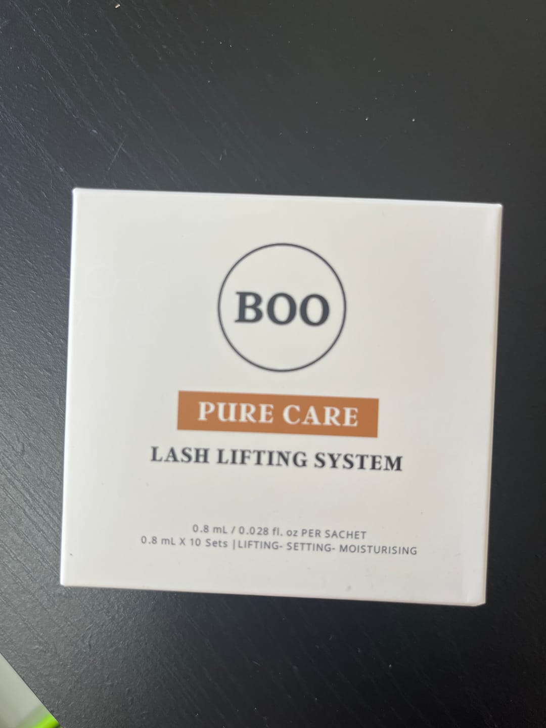 Customer photo review of BOO- Pure Care Lash & Brow Lift Pack
