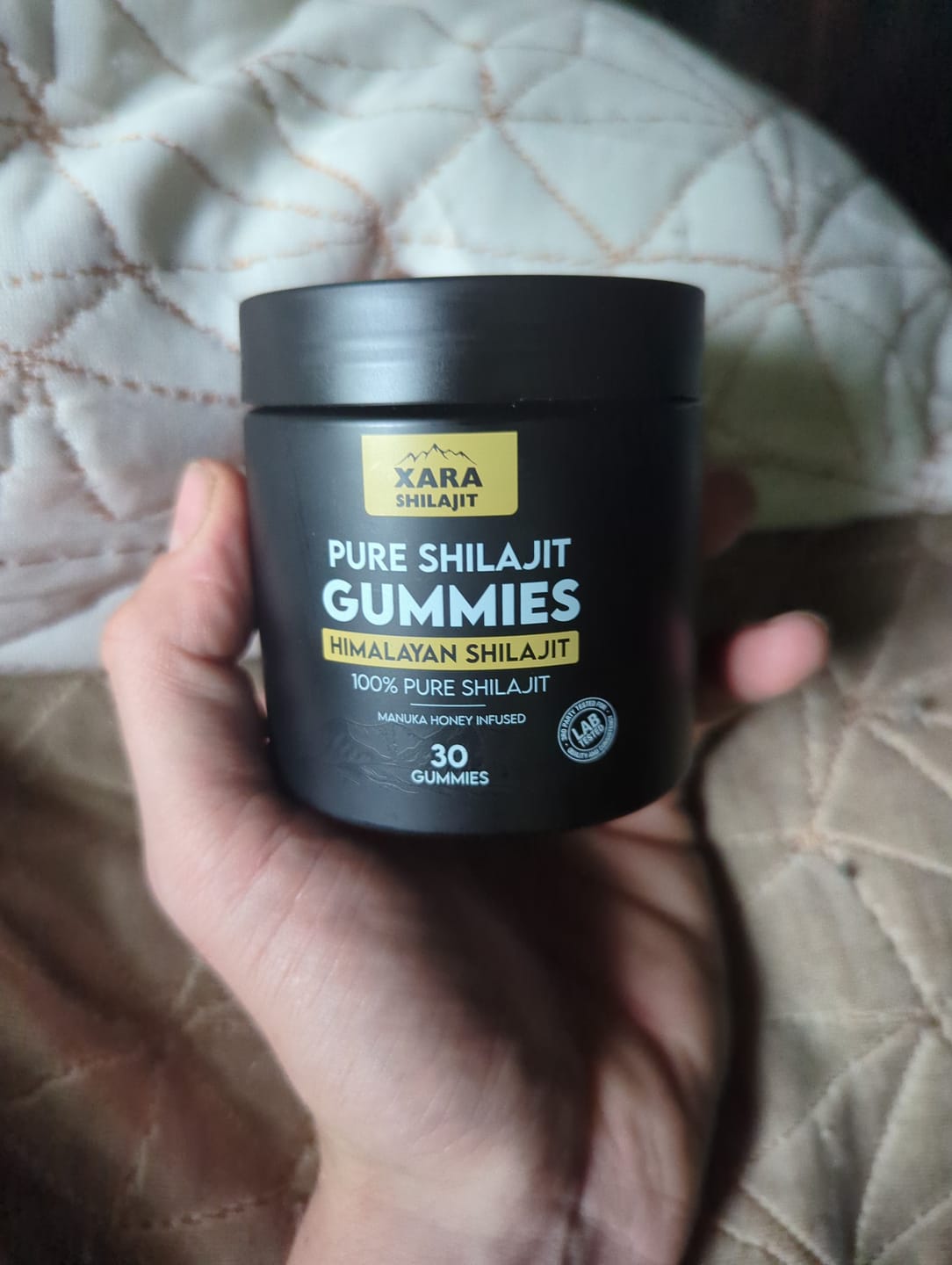 Customer photo review of XARA SHILAJIT® Pure Shilajit Gummies With Gifts