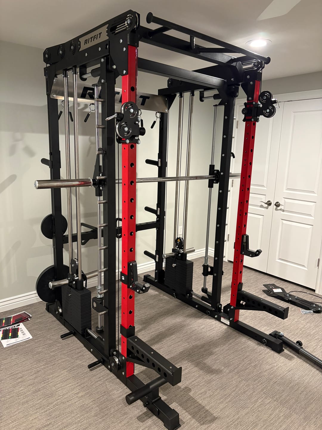 Customer photo review of RitFit M2 Multi-Functional Modular Home Gym Smith Machine Tailored to All Fitness Levels