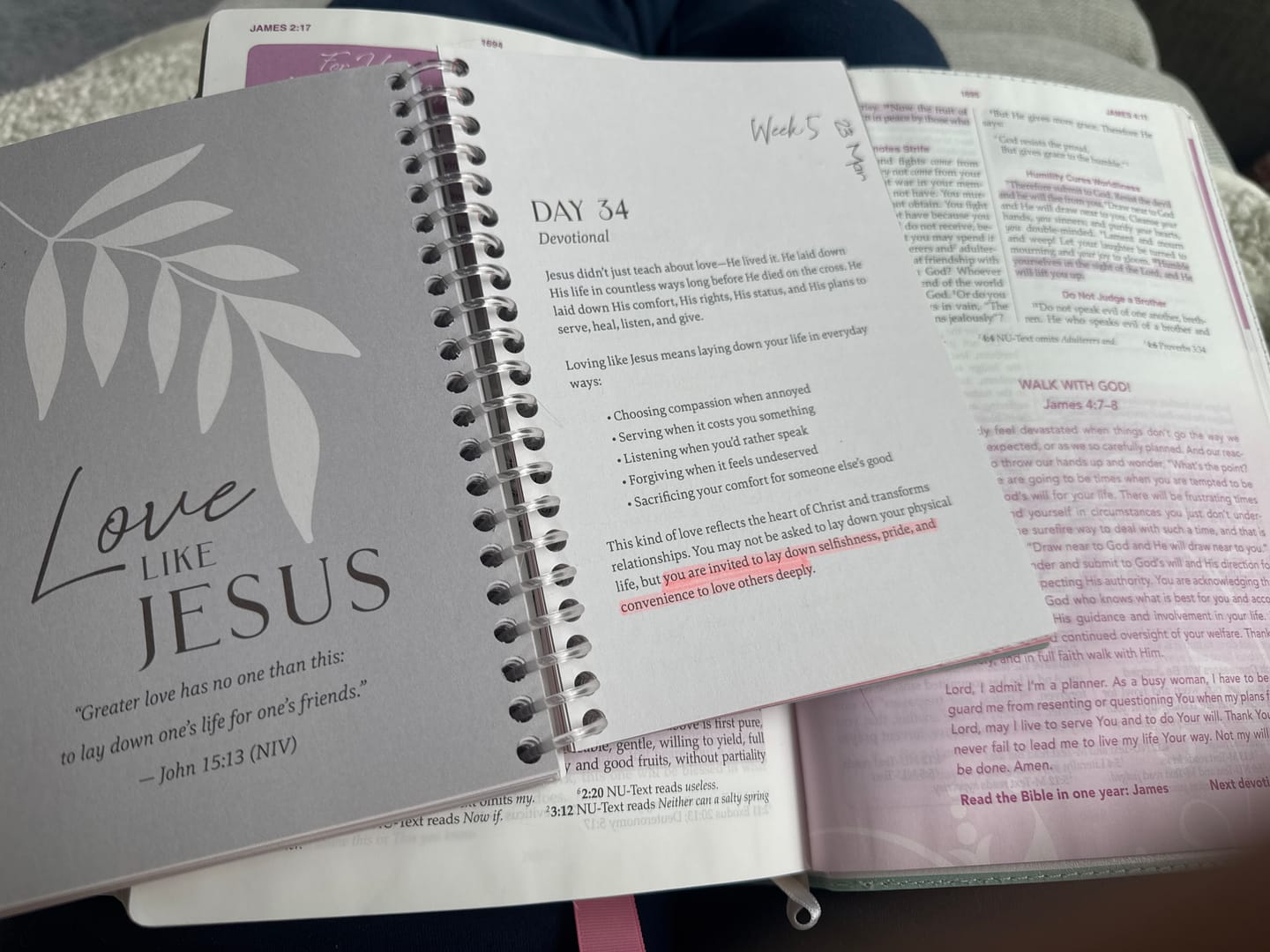 Customer photo review of 40 Days to The Cross: A Devotional For Lent