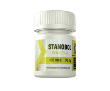 Foto de cliente del frasco blanco de Stanobol 30MG 100 Tabletas.