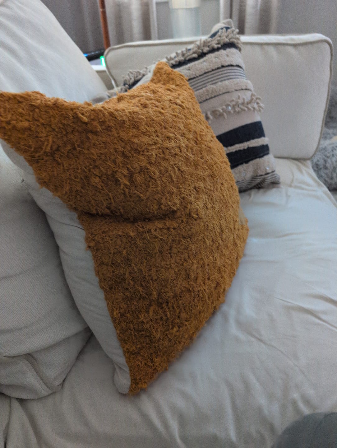 Customer photo review of Cotton Pillow Cover