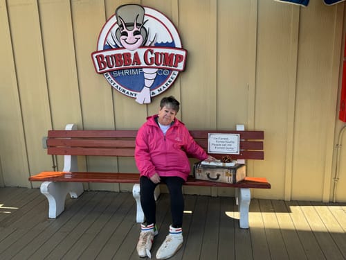 Reviewer enjoying a trip, a photo included with their positive review for Migranium Daily.