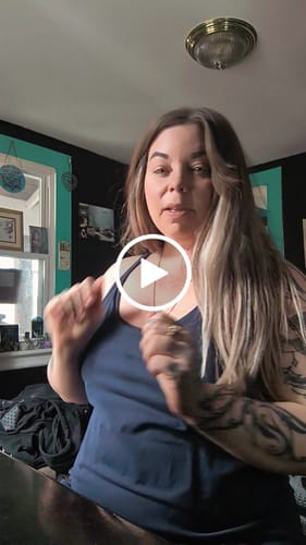 Customer video review of Virgin XO Invisible Weft with PU Hole Hair Extensions Ash Brown Balayage #7/7/ICY