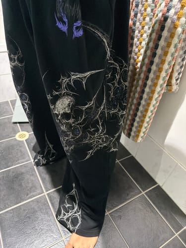Customer photo review of Death Scythe Uncuffed Luxury Sweatpants [DUSK]