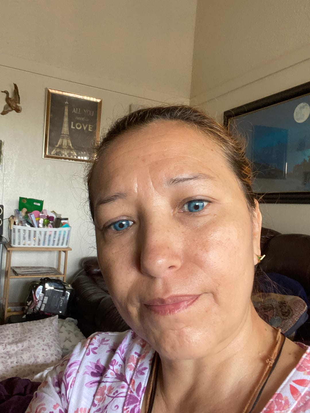 Customer photo review of Ocean Green Prescription Colored Contact Lenses