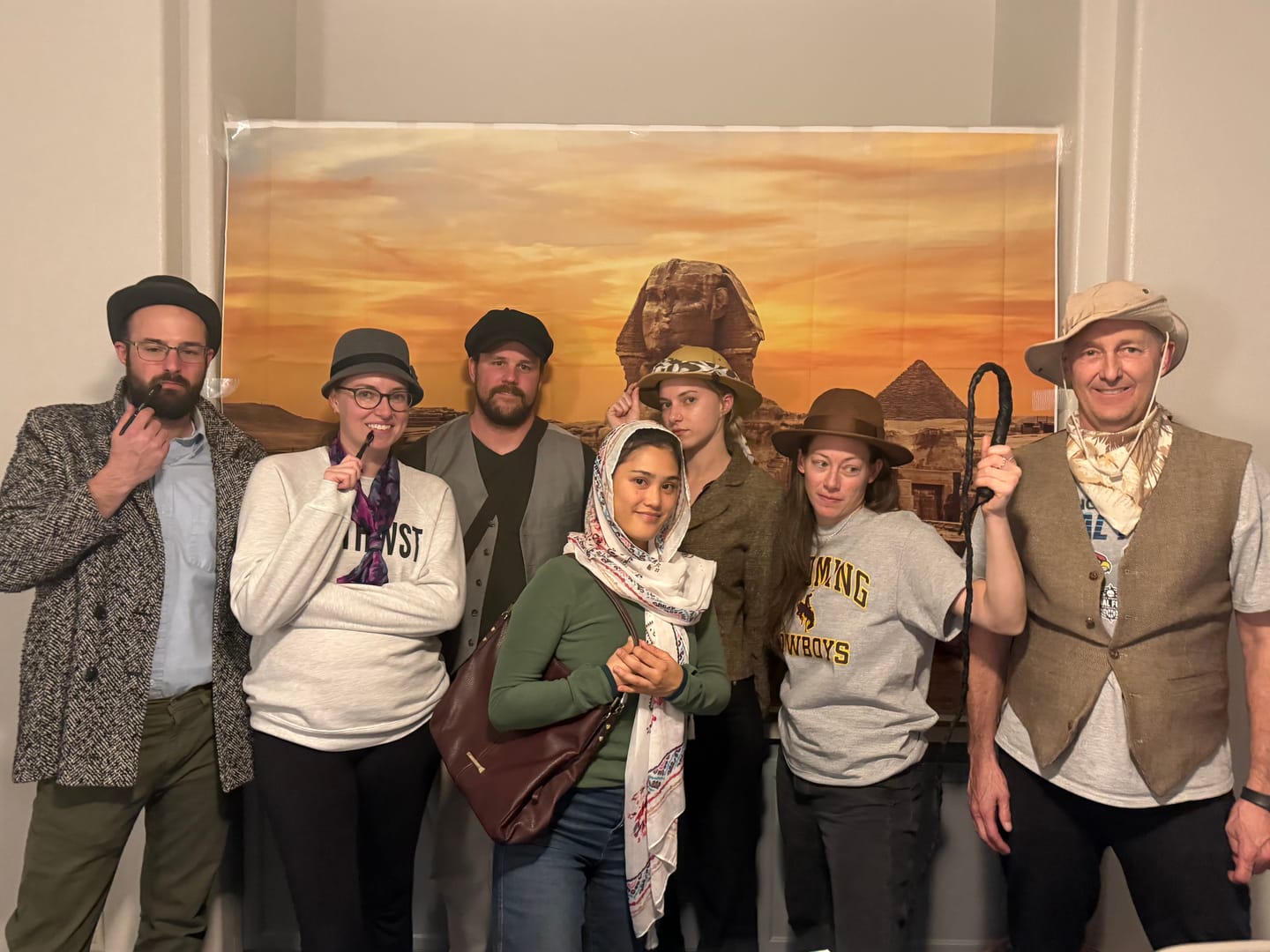 Customer photo review of Ancient Egypt Murder Mystery Game Kit