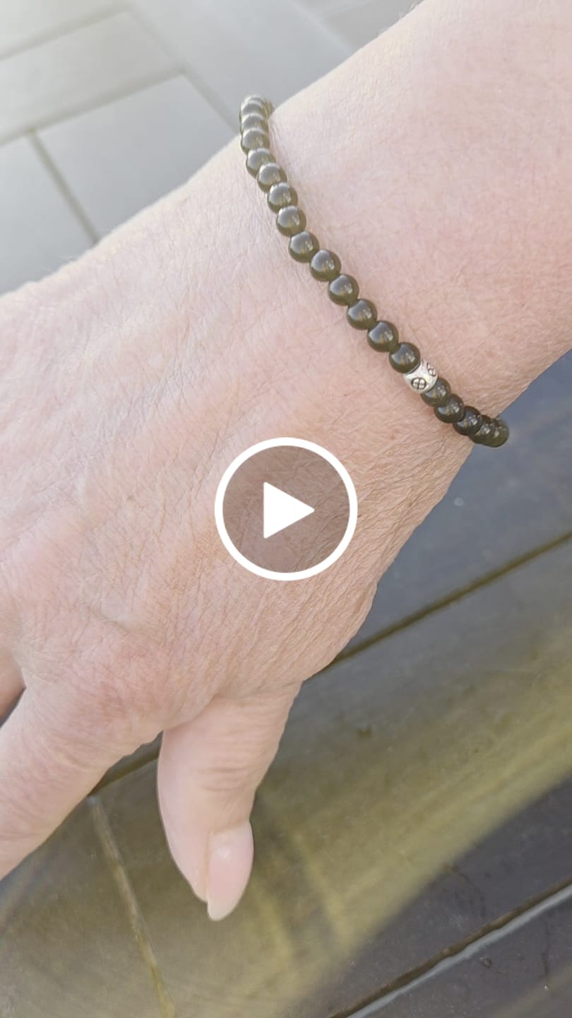 Customer video review of Obsidian Armband - Perlen