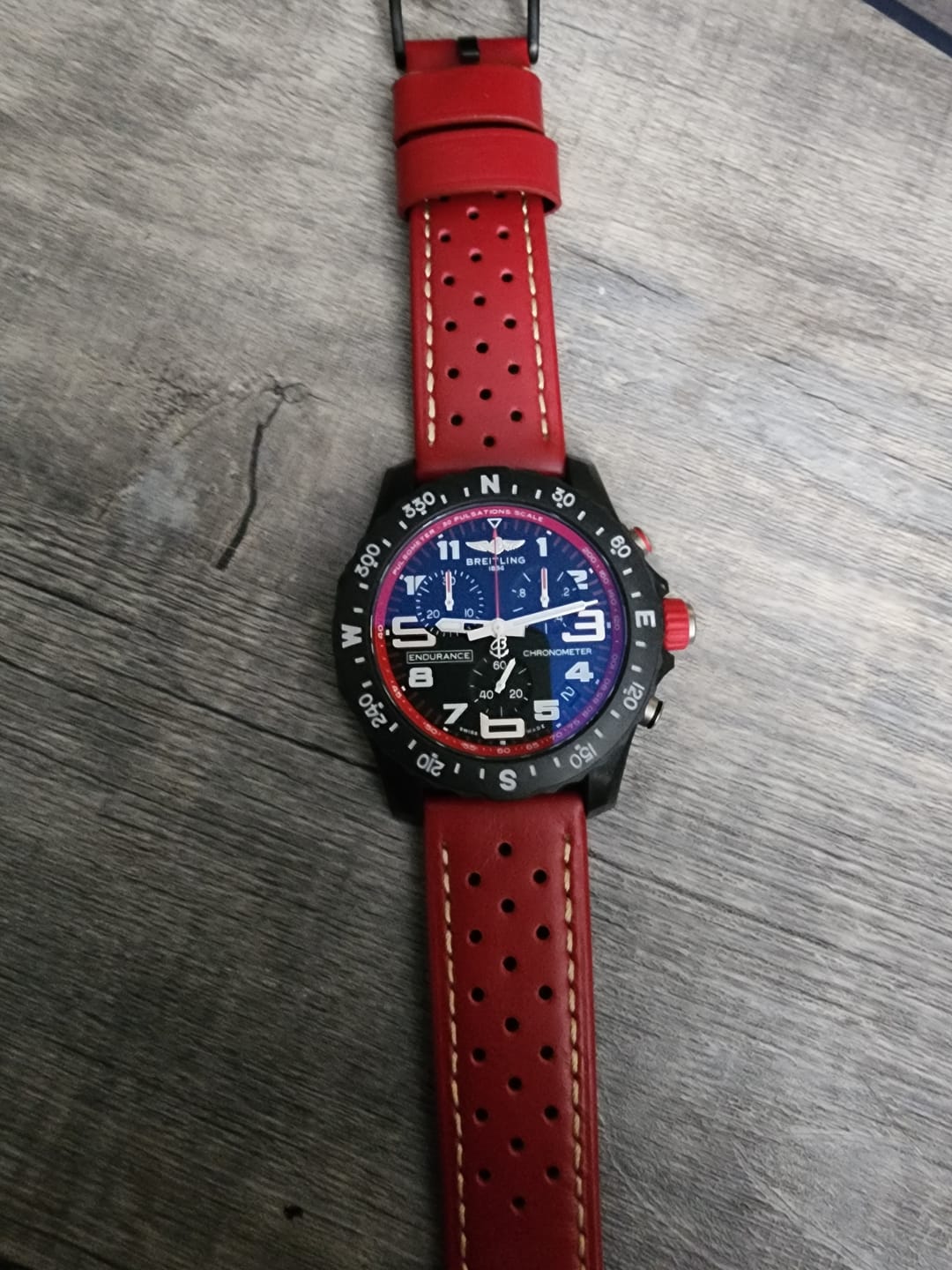 Customer photo review of Leather Sport Grip - Stop Red