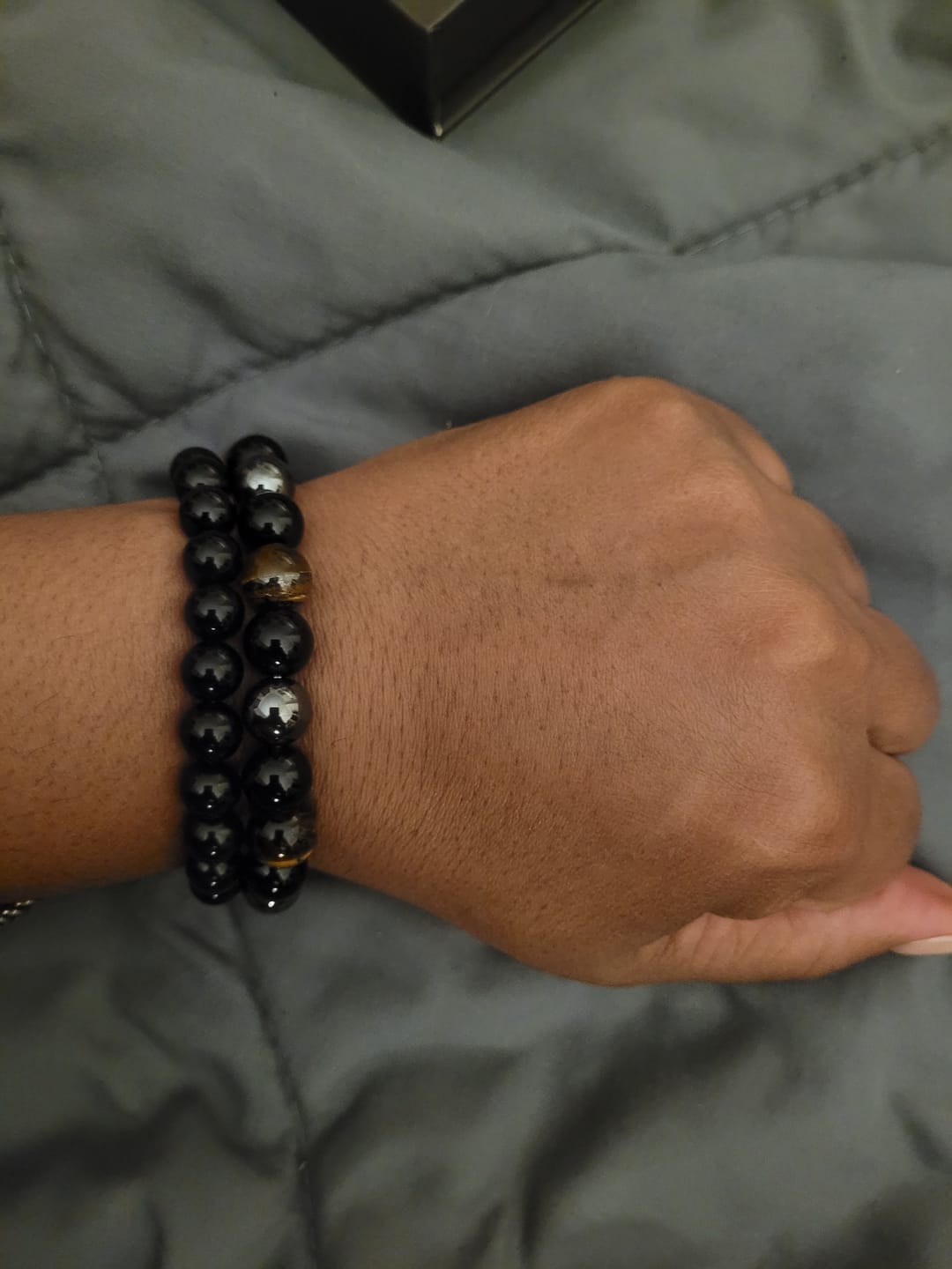 Customer photo review of Triple Stone Protection Bracelet