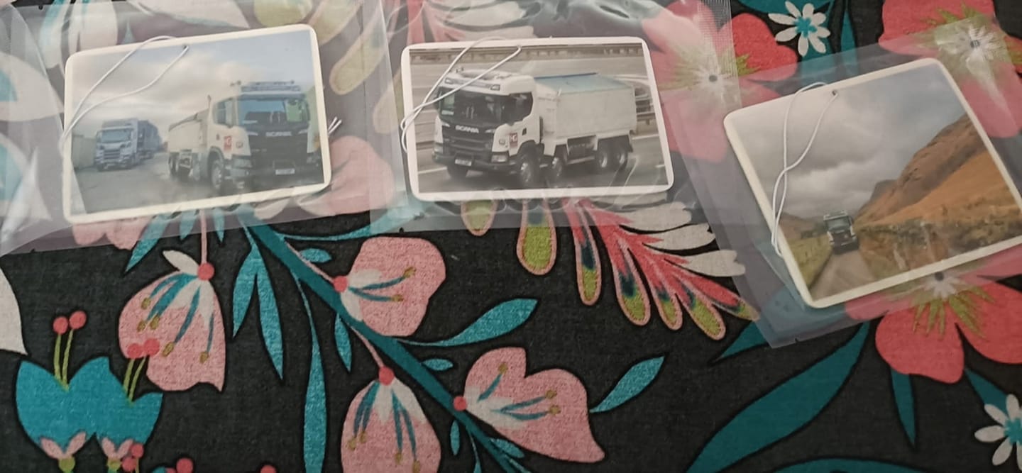 Customer photo review of Personalised Custom Car Air Freshener With Your Photo