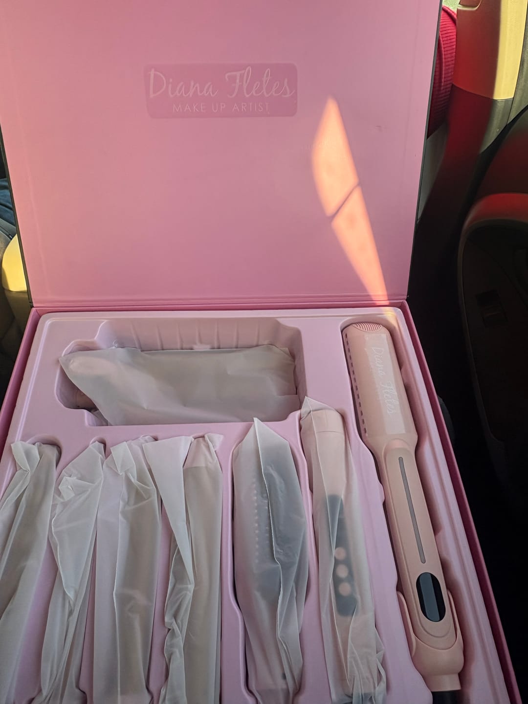 Customer photo review of Set Plancha Profesional Infrarroja + Ferro 6 en 1 Light Pink