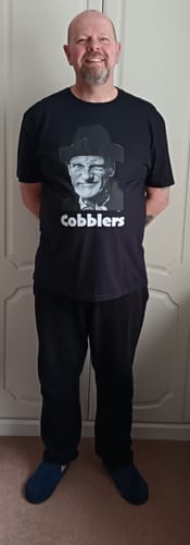 Customer photo review of "Cobblers" Funny T-Shirt
